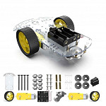 Kit Chassi 2WD 2 Rodas Com Pneu para Carro e Robo para Arduino