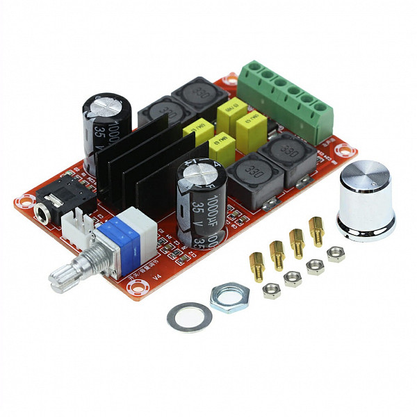 Amplificador de Áudio Classe D com 2 Canais - 12V a 24V - XH-M189 TPA3116D2 2x50W