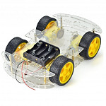 Kit Chassi 4WD 4 Rodas Com Pneu para Carro e Robo para Arduino