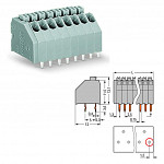 Borne PCB com Botão de Pressão 0,5 mm² Espaçamento Entre Pinos 2,5 mm 20 polos Push-in CAGE CLAMP®